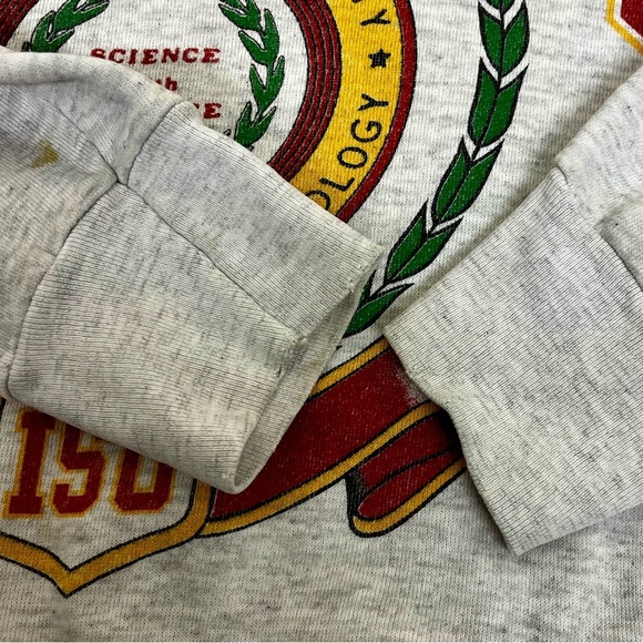 Vintage 90s Iowa State University ISU Sweatshirt Made in USA Science Technology - Picture 8 of 10